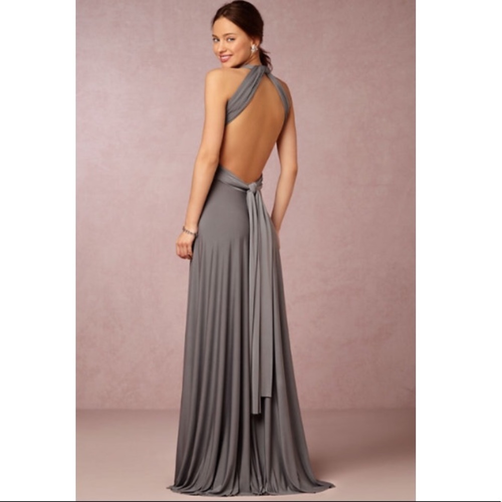 Gray Convertible Formal Dress - 15 Ways to Wear it!